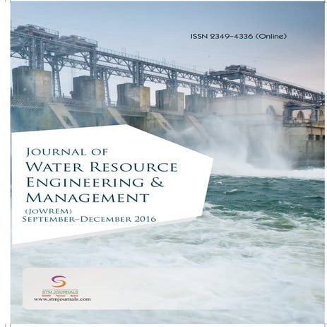 Journal of Water Resource Engineering and Management vol 3 issue 3