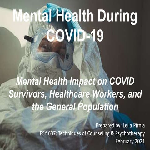 Mental Health Impact on COVID-19 Survivors, Healthcare Workers, and the ...