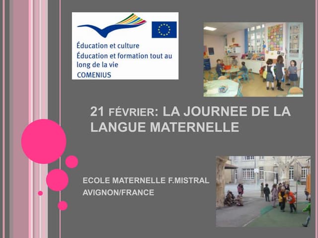 Journee de la langue maternelle, Fr...