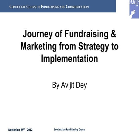 Journey of fundraising