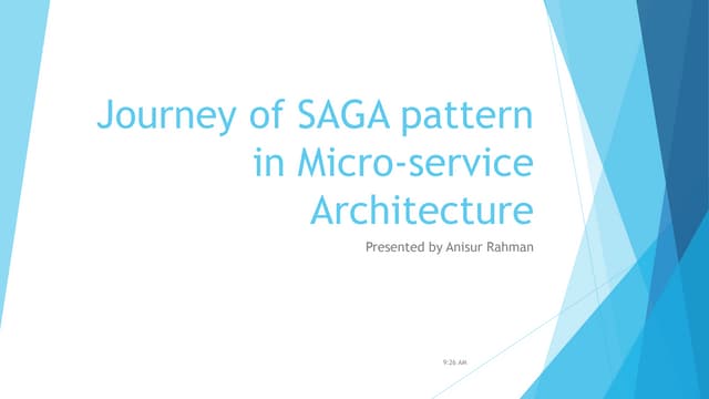 Journey of saga pattern in microservice architecture
