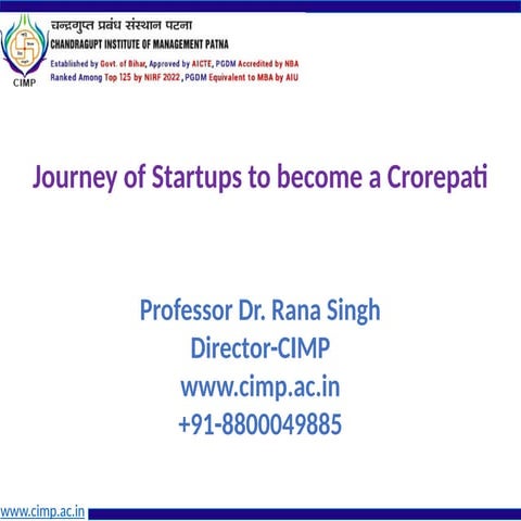 Journey of Startups to become Crorepati.pptx