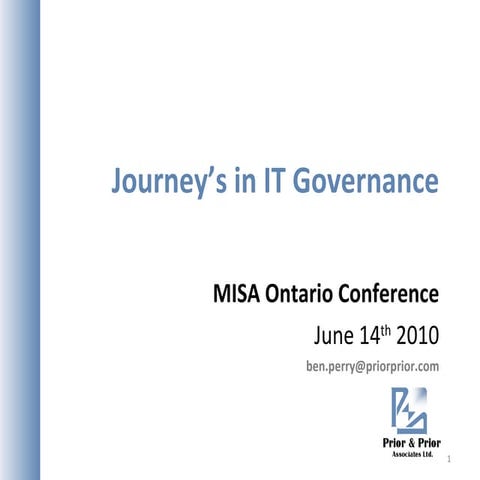 Journeys in it governance v2
