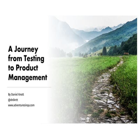 From Testing to Product Management