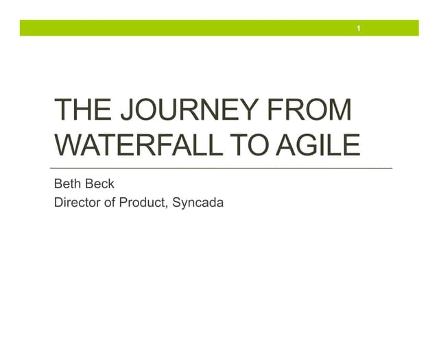 Journey toagile published