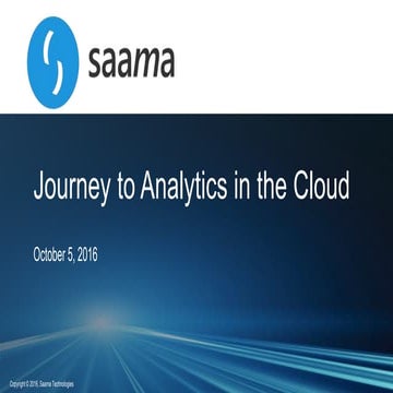 Journey to analytics in the cloud