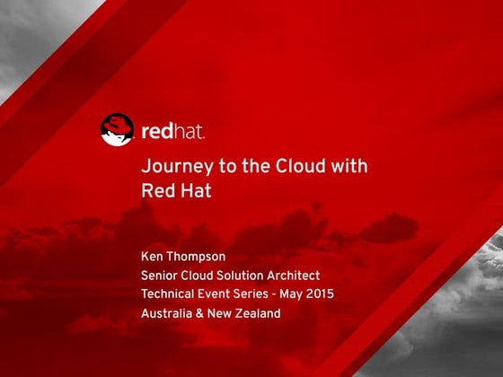 Journey to the Cloud with Red Hat