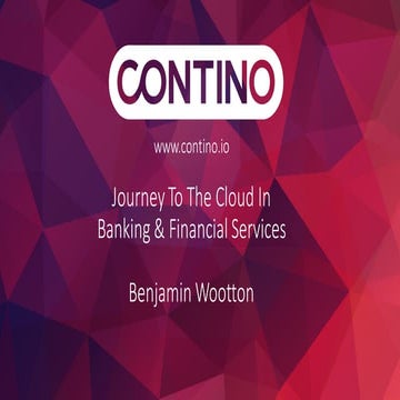 Journey to the cloud in banking and finance webinar