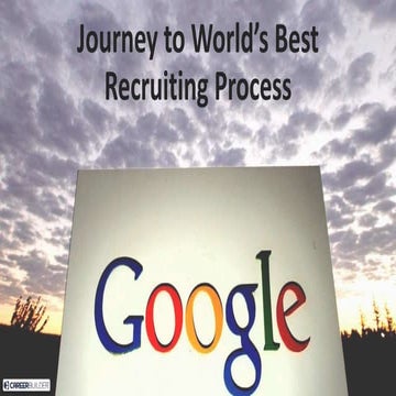 Journey to world’s best recruiting process