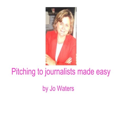 How to pitch to journalists