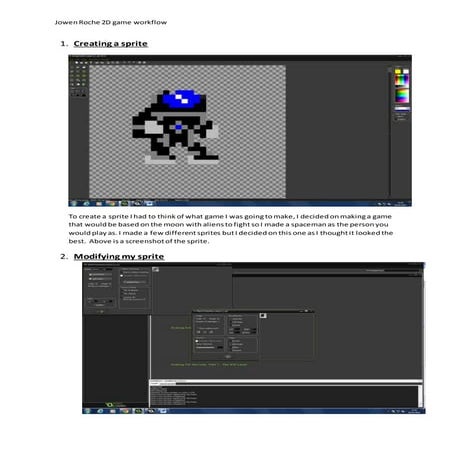 Jowen roche 2 d game workflow