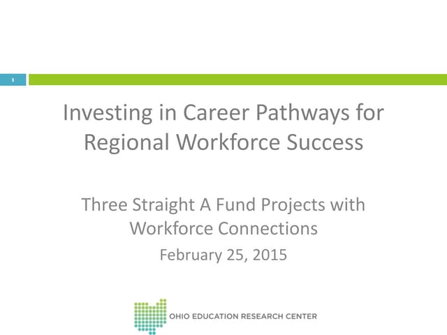 Investing in Career Pathways for Regional Workforce Success 