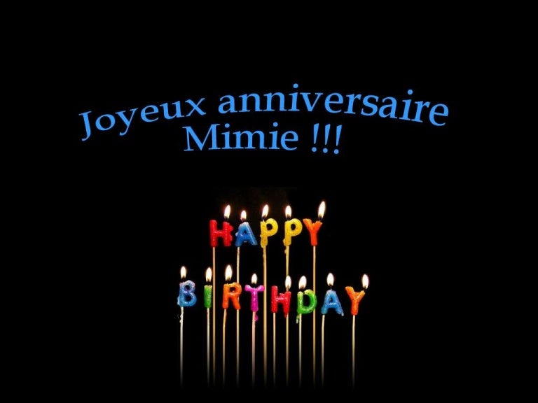 Joyeux Anniversaire Mimie