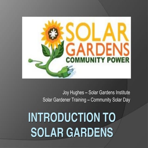 Joy Hughes - NY Community Solar Confluence Presentation