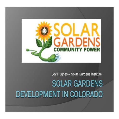 Joy Hughes - California Solar Gardens