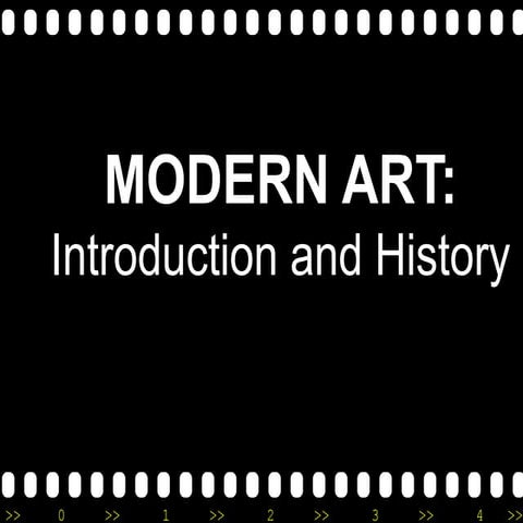 Introduction to modern art