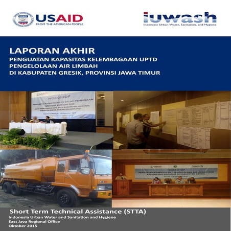 Laporan Akhir Penguatan Kapasitas Kelembagaan UPTD Pengelolaan Air Limbah - Gresik, Jawa Timur