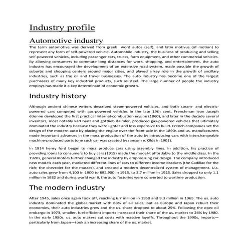 Joysons project work on bajaj