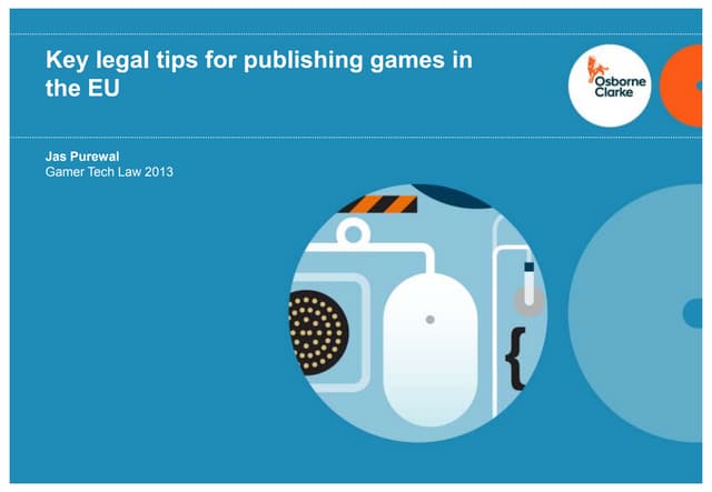 Top legal tips for publishing games in the EU