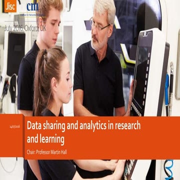 Data sharing and analytics in research and learning