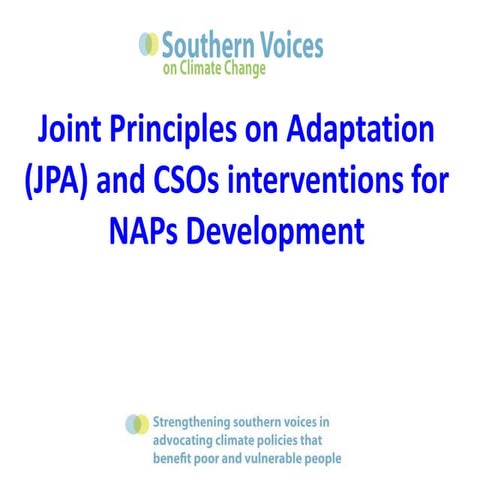 Adaptation in UNFCCC | PPTX