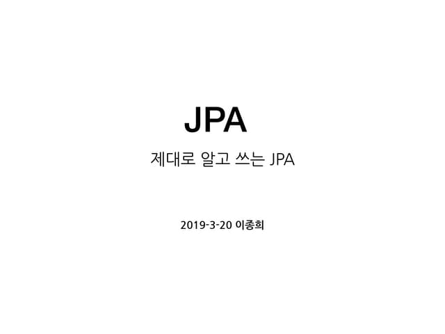 Jpa more
