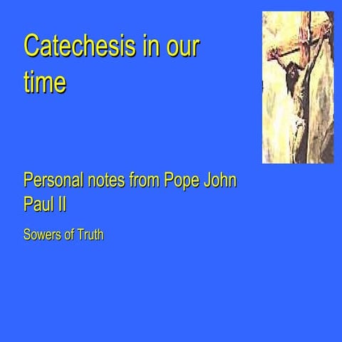 Pope John Paul II Catechesis