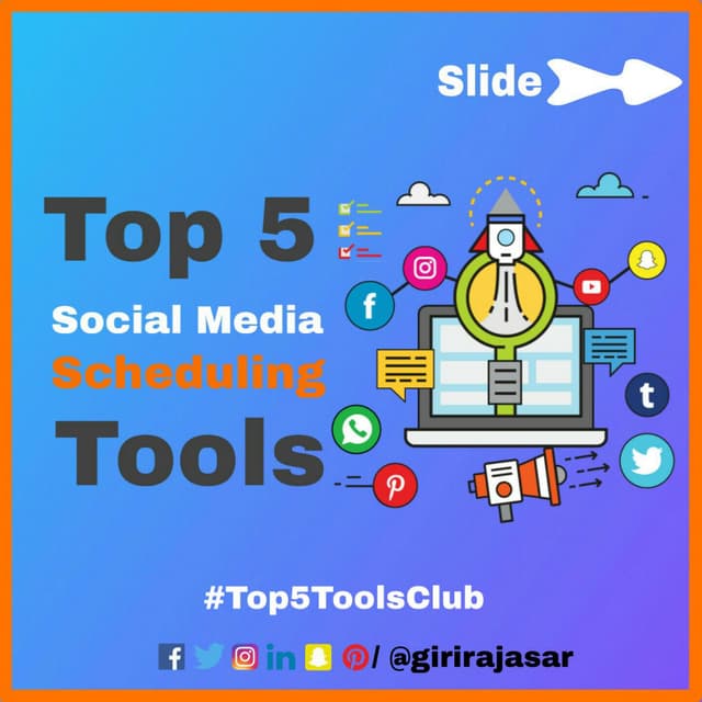 Top 5 Social Media Scheduling Tools | PDF