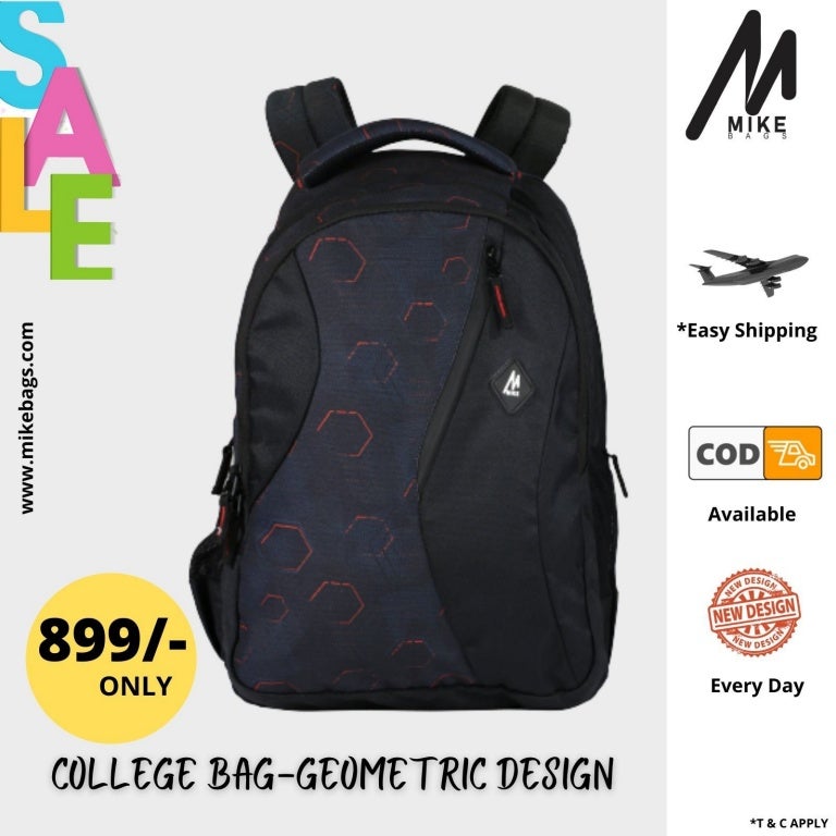 geometric design backpack