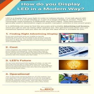 How do you Display LED in a Modern Way? | PDF
