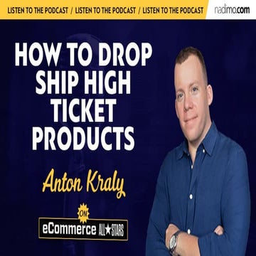 How To Drop Ship High Ticket Products | PDF