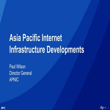 Internet Week Japan 2017: Asia Pacific Internet infrastructure developments