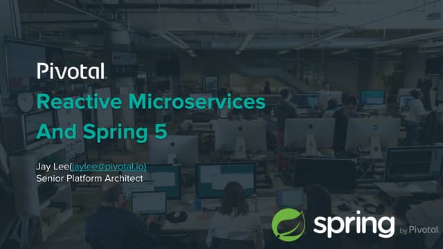 Reactive Microservice And Spring5