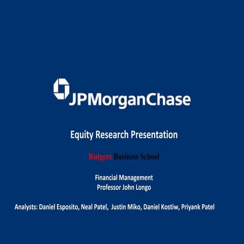 JPM Equity Research Presentation