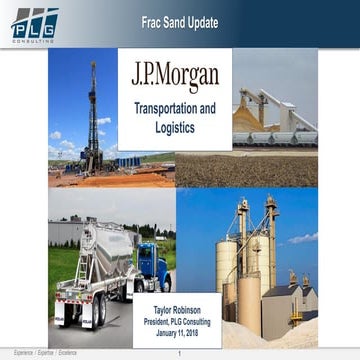 JP Morgan transportation and logistics frac sand logistics by plg ...
