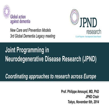 Philippe Amouyel - G7 Global Dementia Legacy Workshop, Tokyo, Nov 6th, 2014