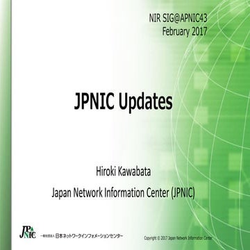 JPNIC Update