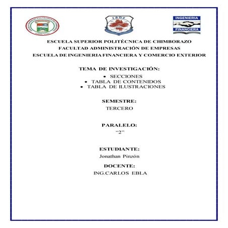 Jp secciones,tablascontenidos