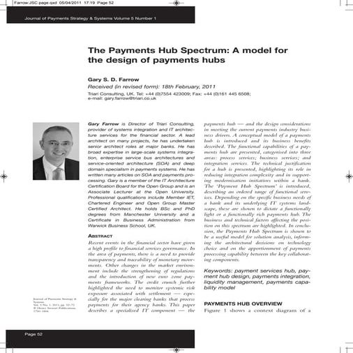 The Payments Hub Spectrum