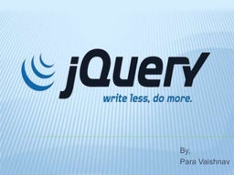 Designers Guide To jQuery | PPT