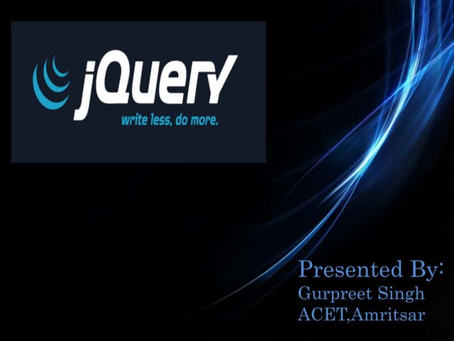 Javascript & Jquery | PPT