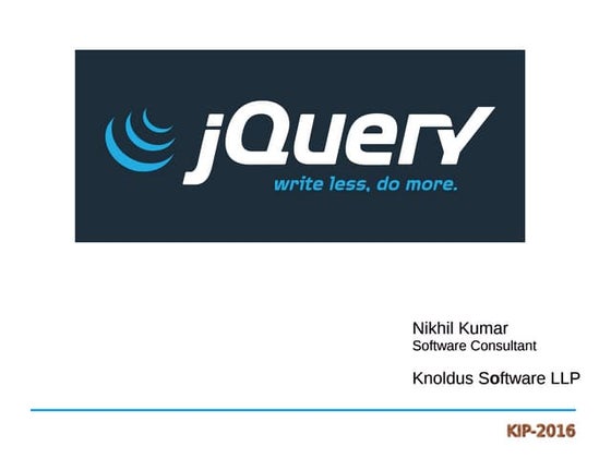 jQuery | PPT