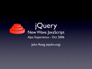 Designers Guide To jQuery | PPT