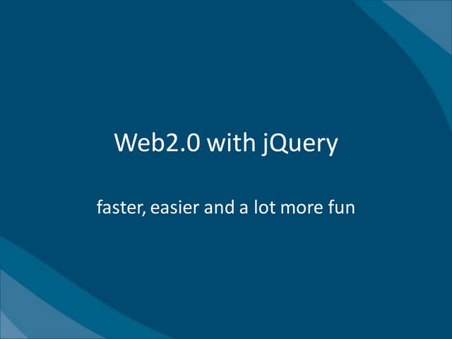 Web2.0 with jQuery in English