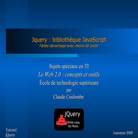 jQuery - GTI780 & MTI780 - ETS - A08