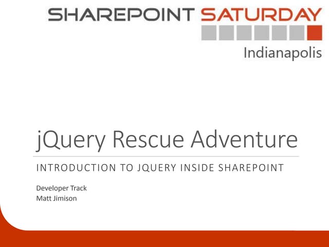jQuery Rescue Adventure