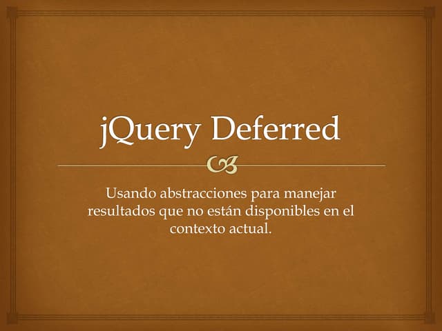 JQuery Deferred