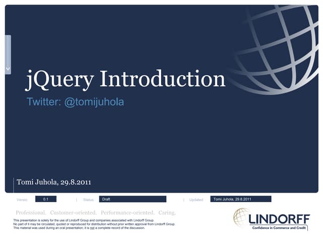 jQuery introduction