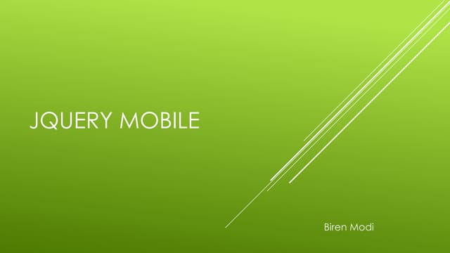 jQuery Mobile