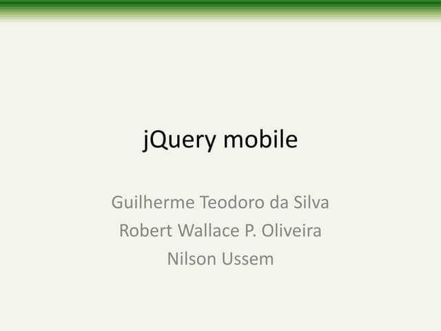 JQuery mobile